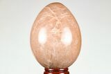 3" Polished Peach Moonstone Egg - Madagascar - #182433-1
